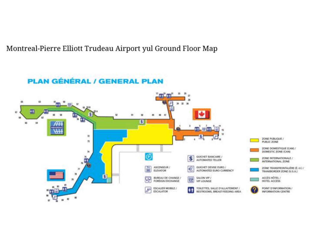 Montreal Airport Map